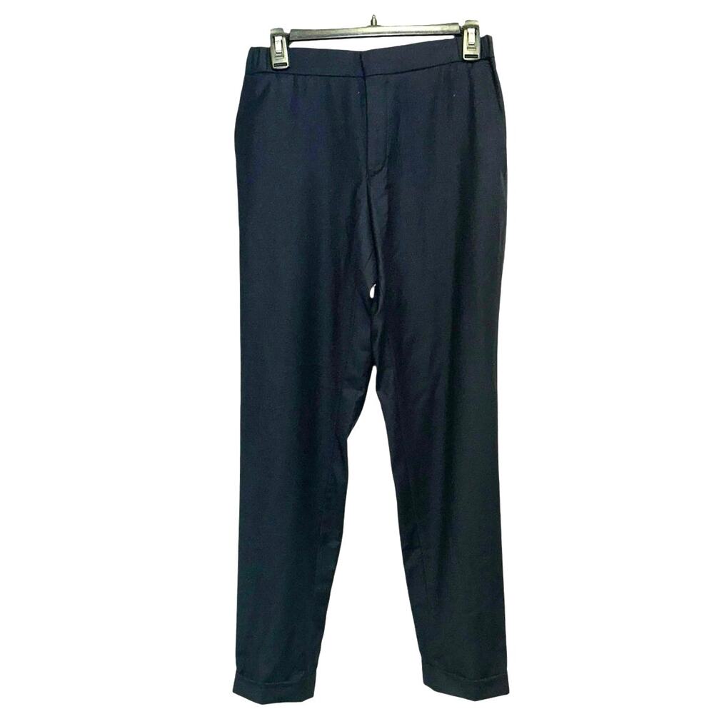 The Kooples Wool Flannel Dress Pants Navy 28 Waist Slim Tailored NWT